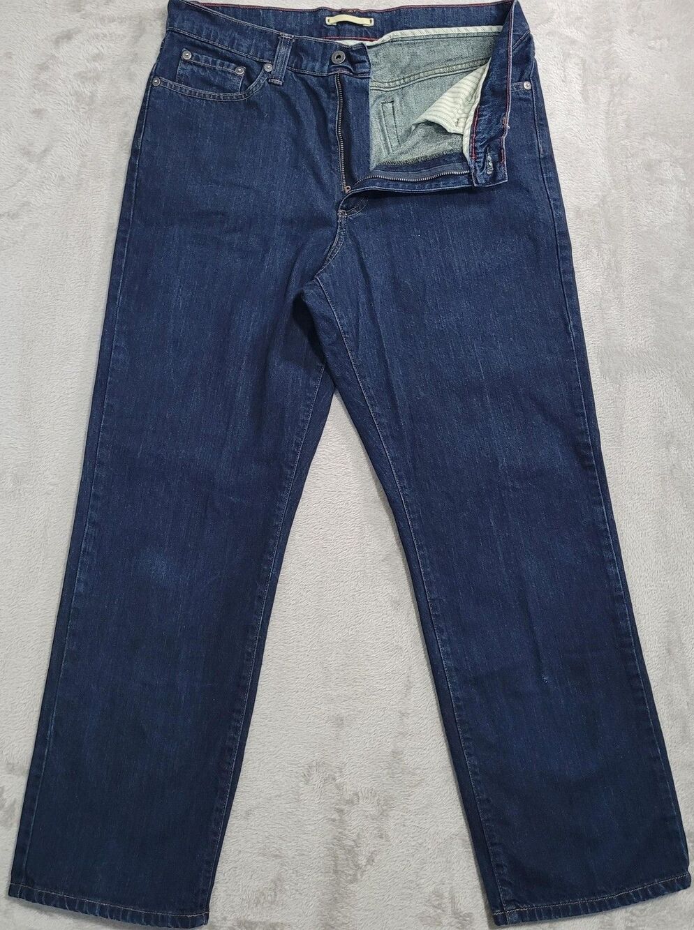 L.L. Bean Jeans Mens 32x30 Blue Dark Wash Relaxed Straight Denim Cotton